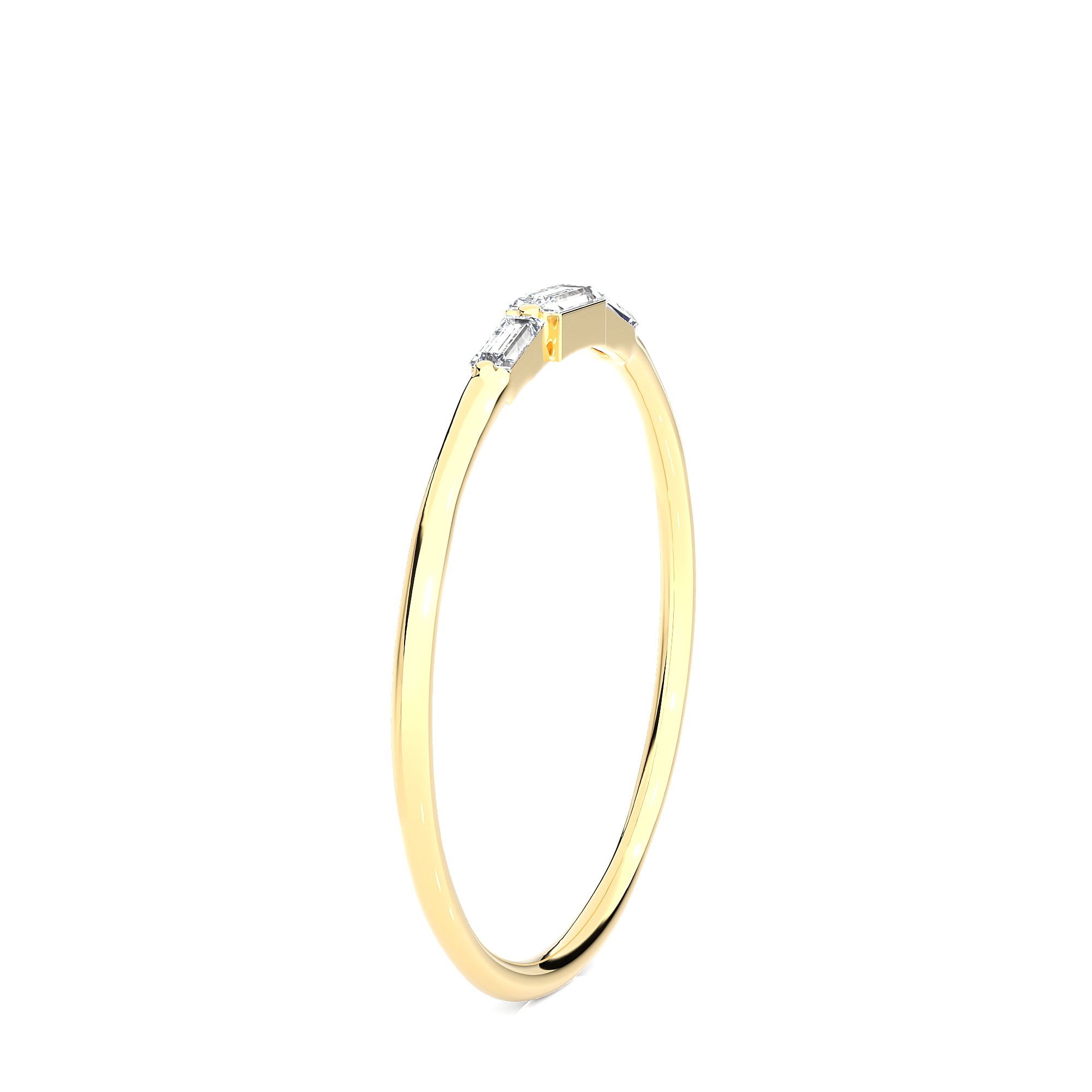 Light Minimalist Diamond Ring 3D print model_12
