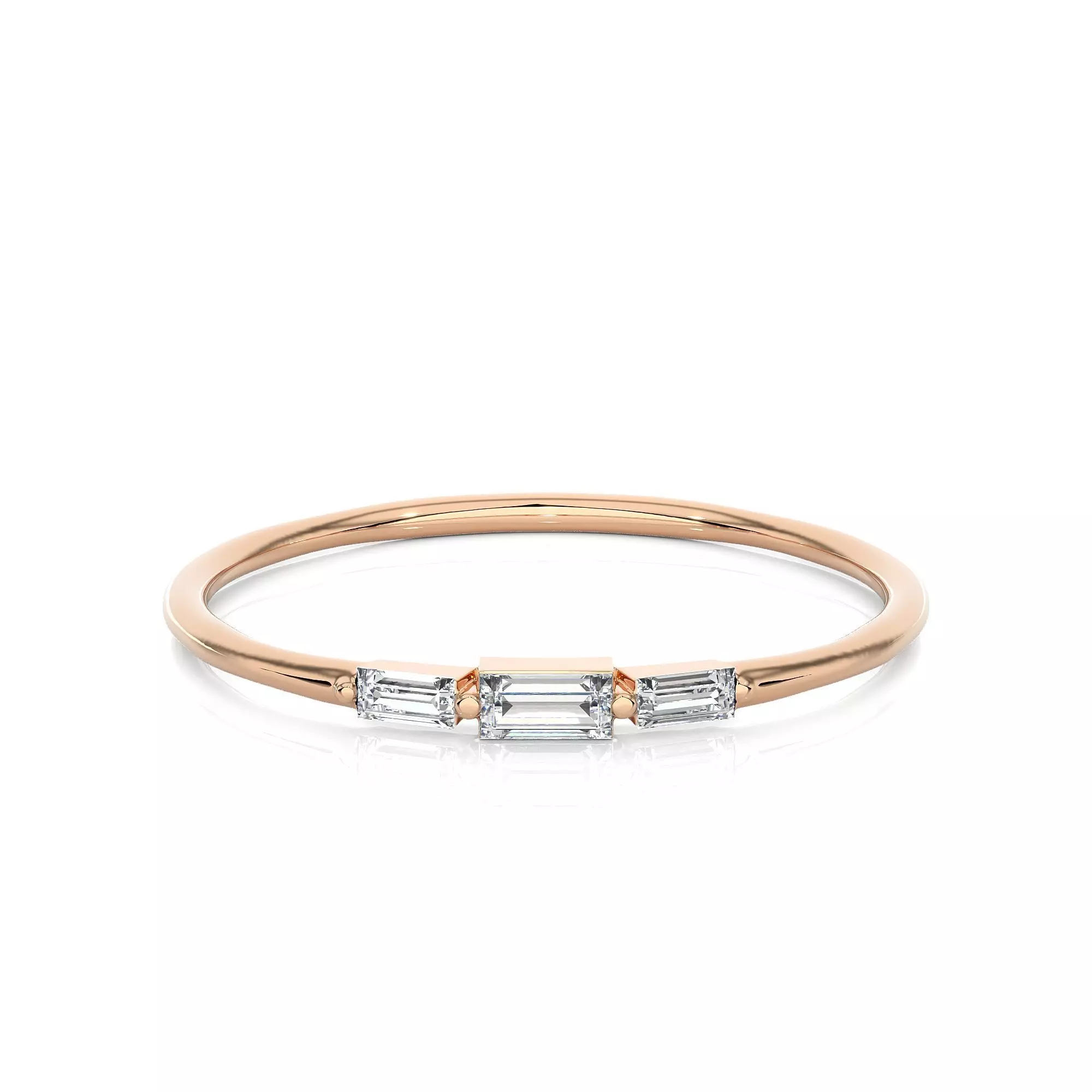 Light Minimalist Diamond Ring 3D print model_0