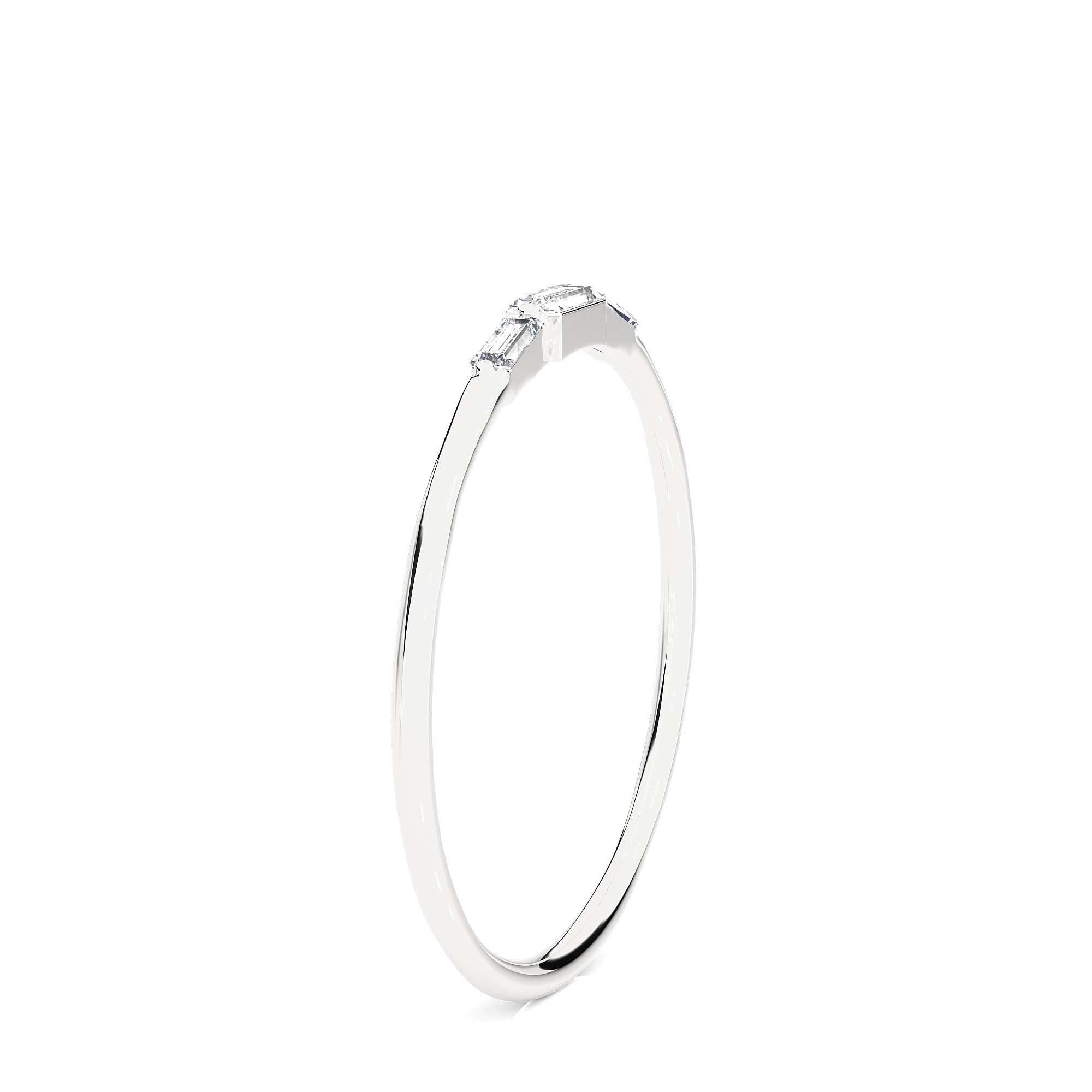 Light Minimalist Diamond Ring 3D print model_11