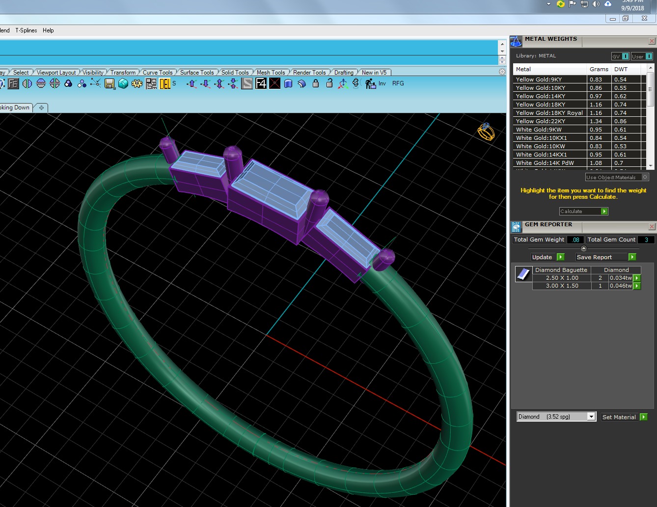 Light Minimalist Diamond Ring 3D print model_6