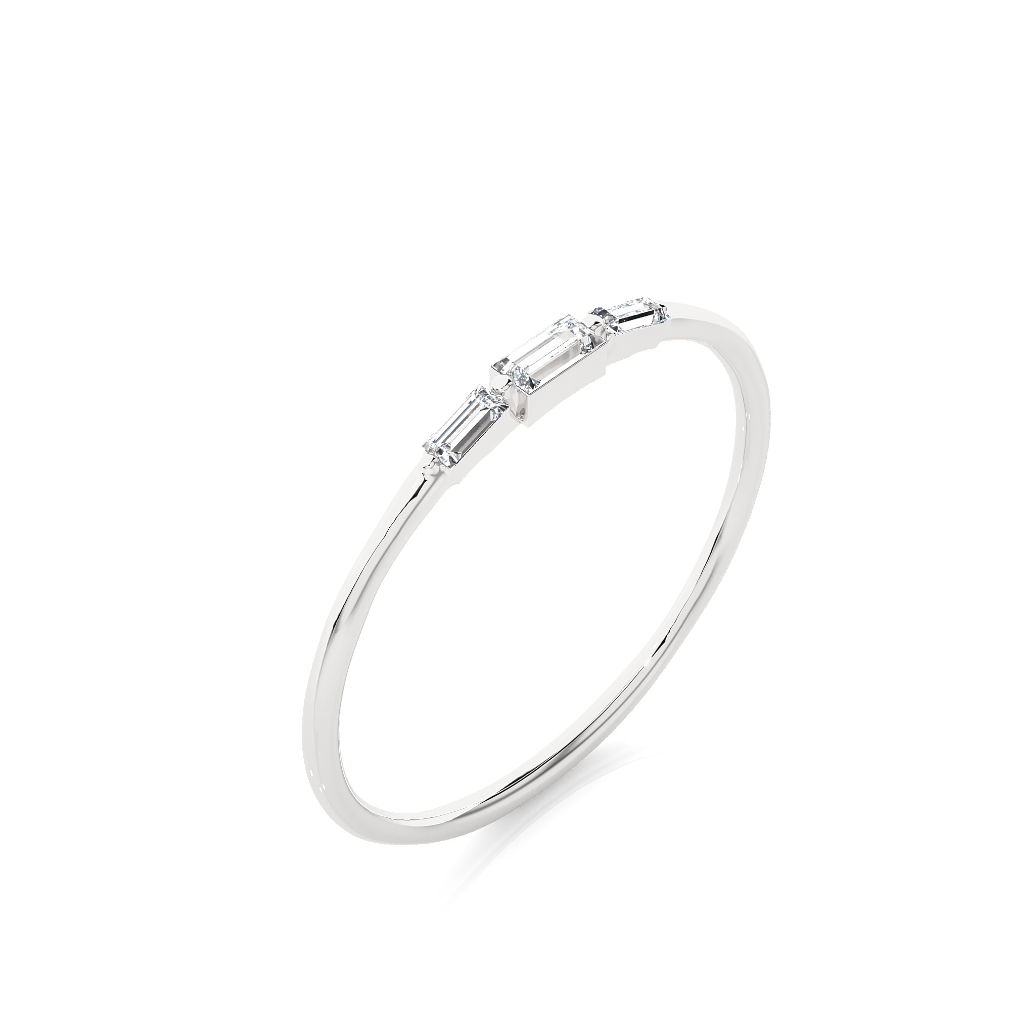 Light Minimalist Diamond Ring 3D print model_8