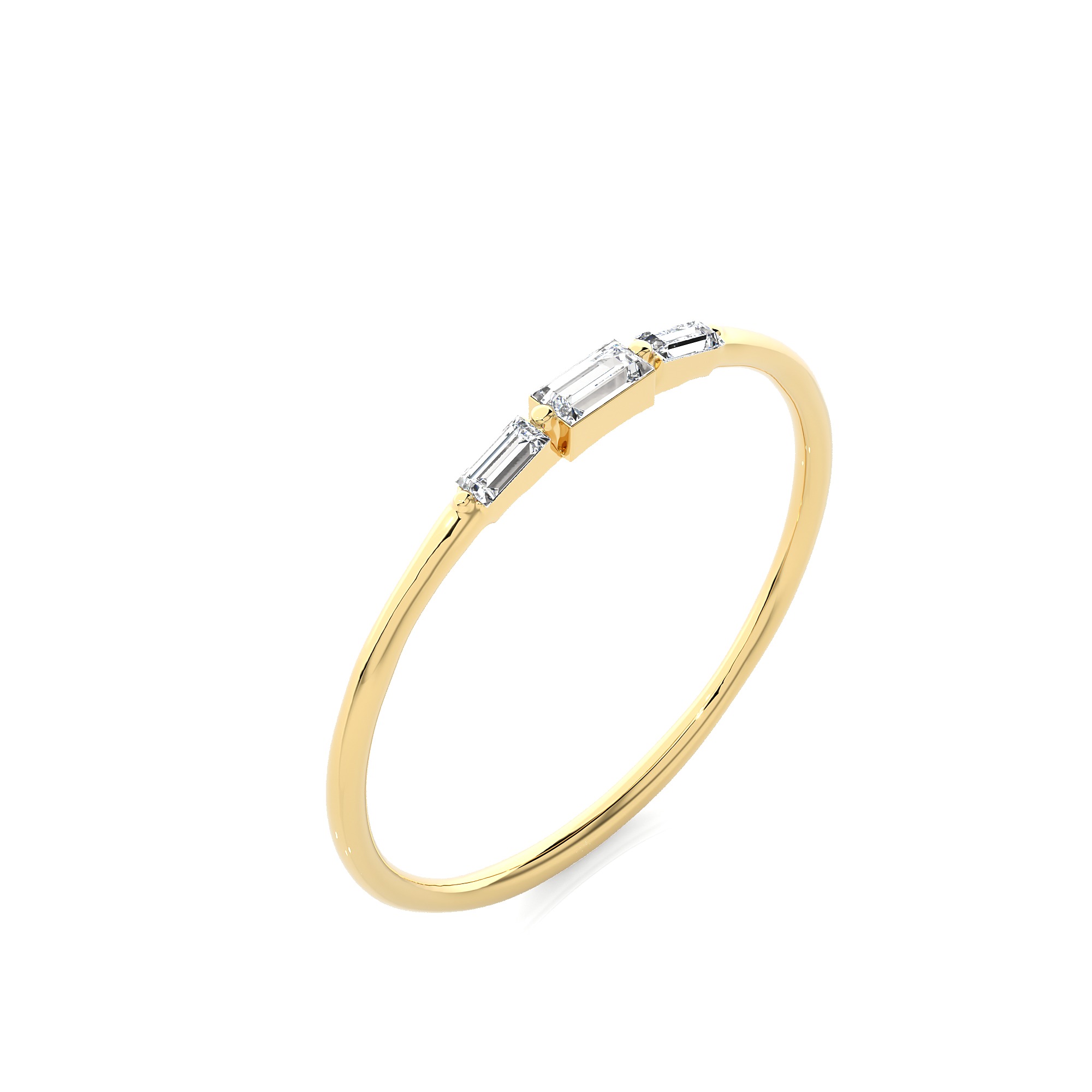 Light Minimalist Diamond Ring 3D print model_9