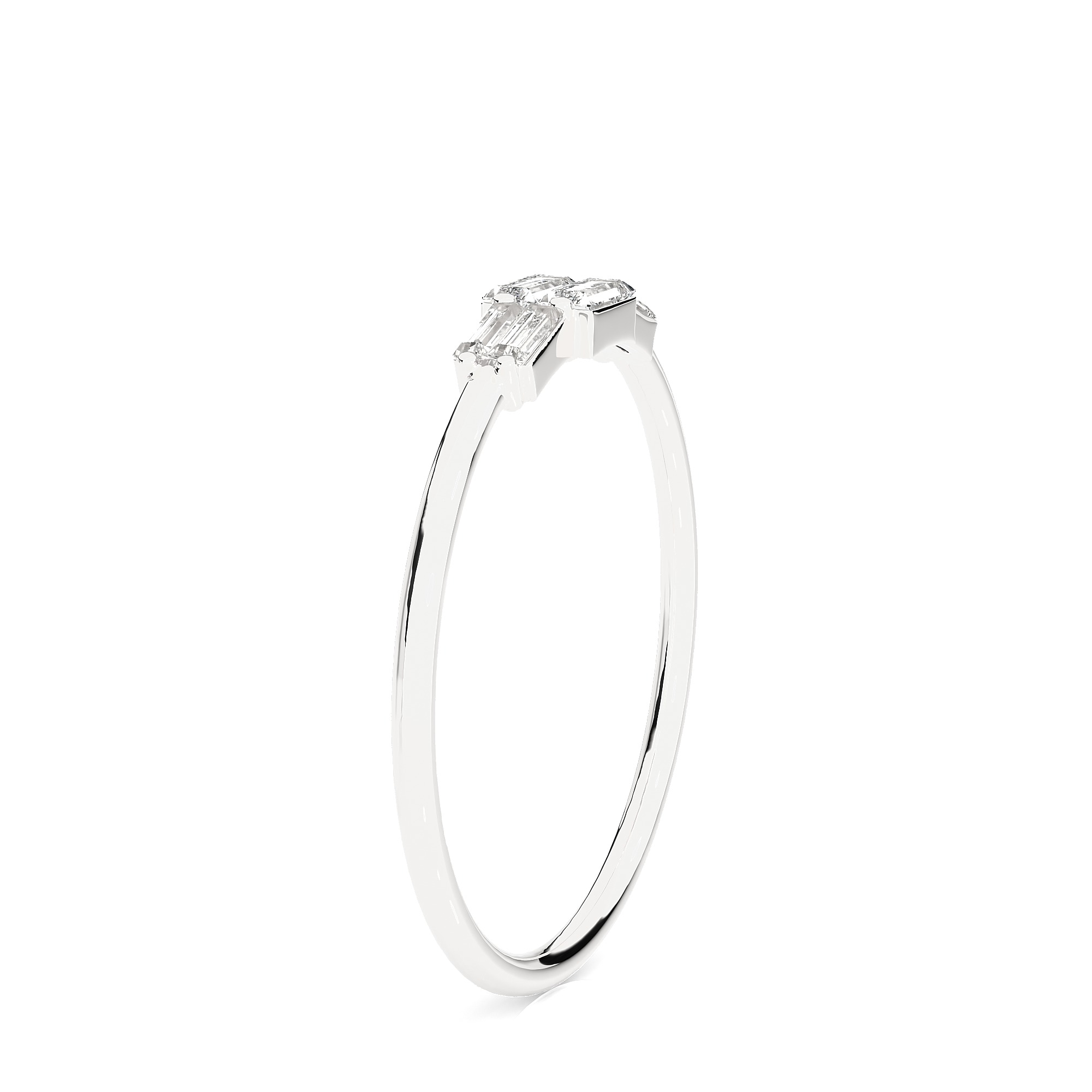 Light Minimalist Diamond Ring 3D print model_3