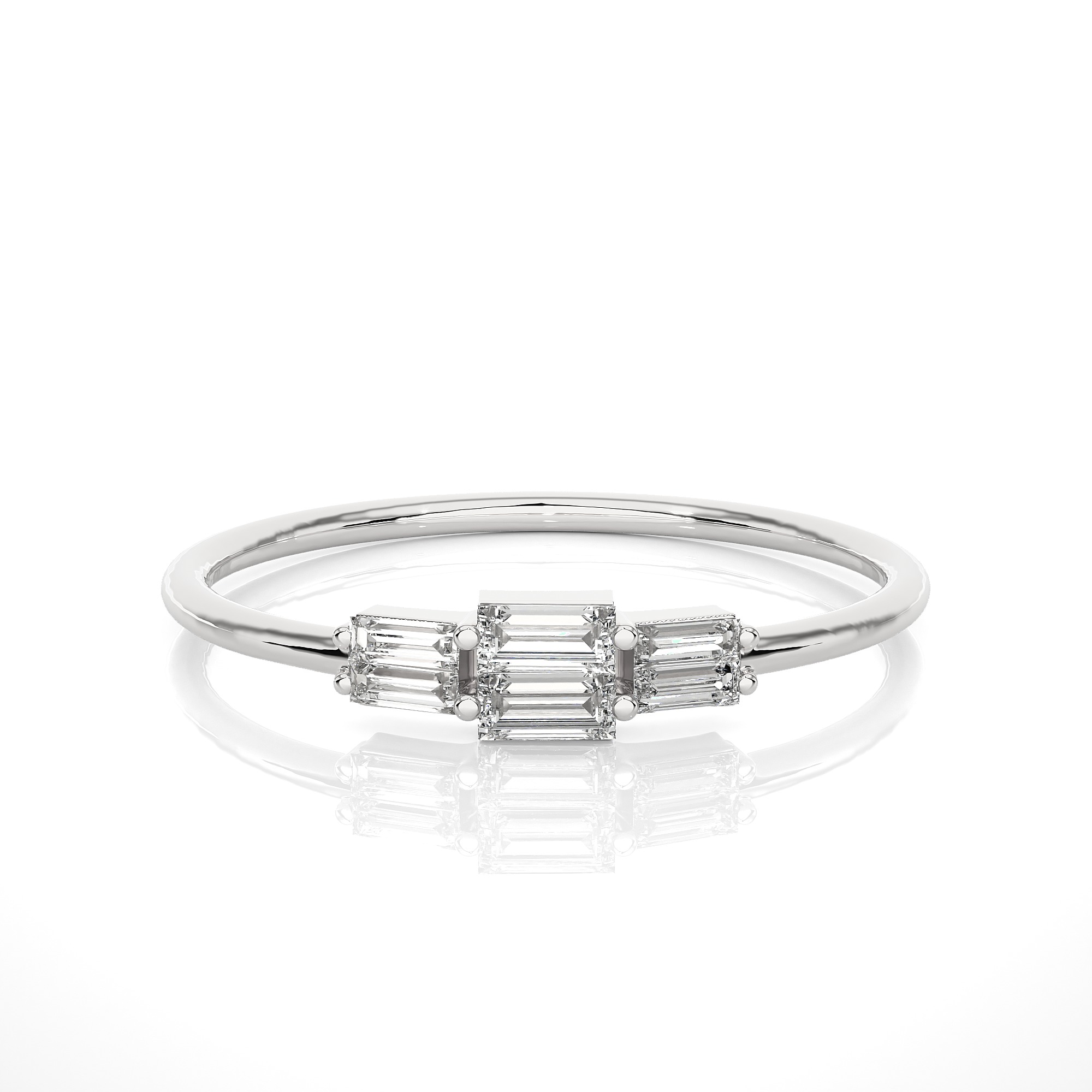 Light Minimalist Diamond Ring 3D print model_8