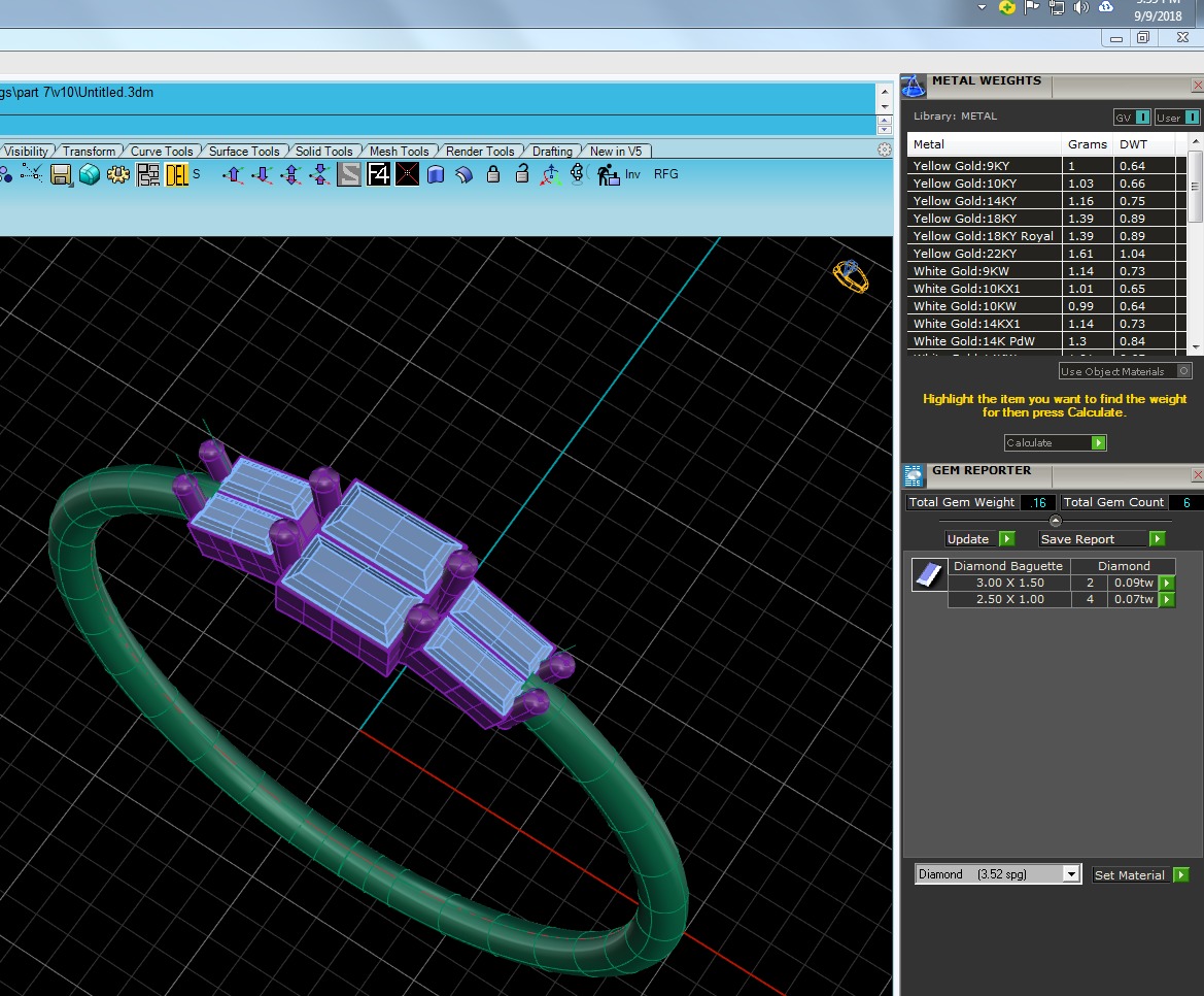 Light Minimalist Diamond Ring 3D print model_5
