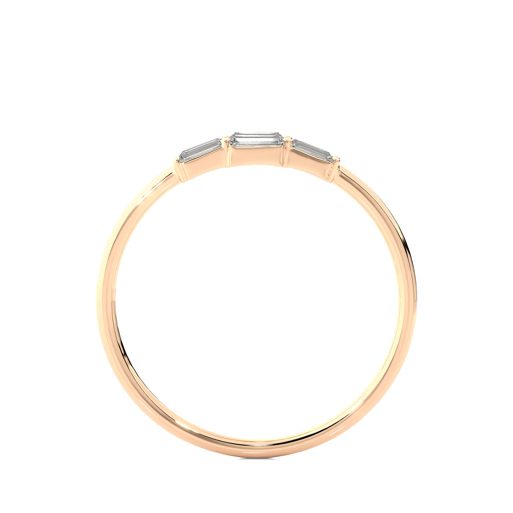 Light Minimalist Diamond Ring 3D print model_1