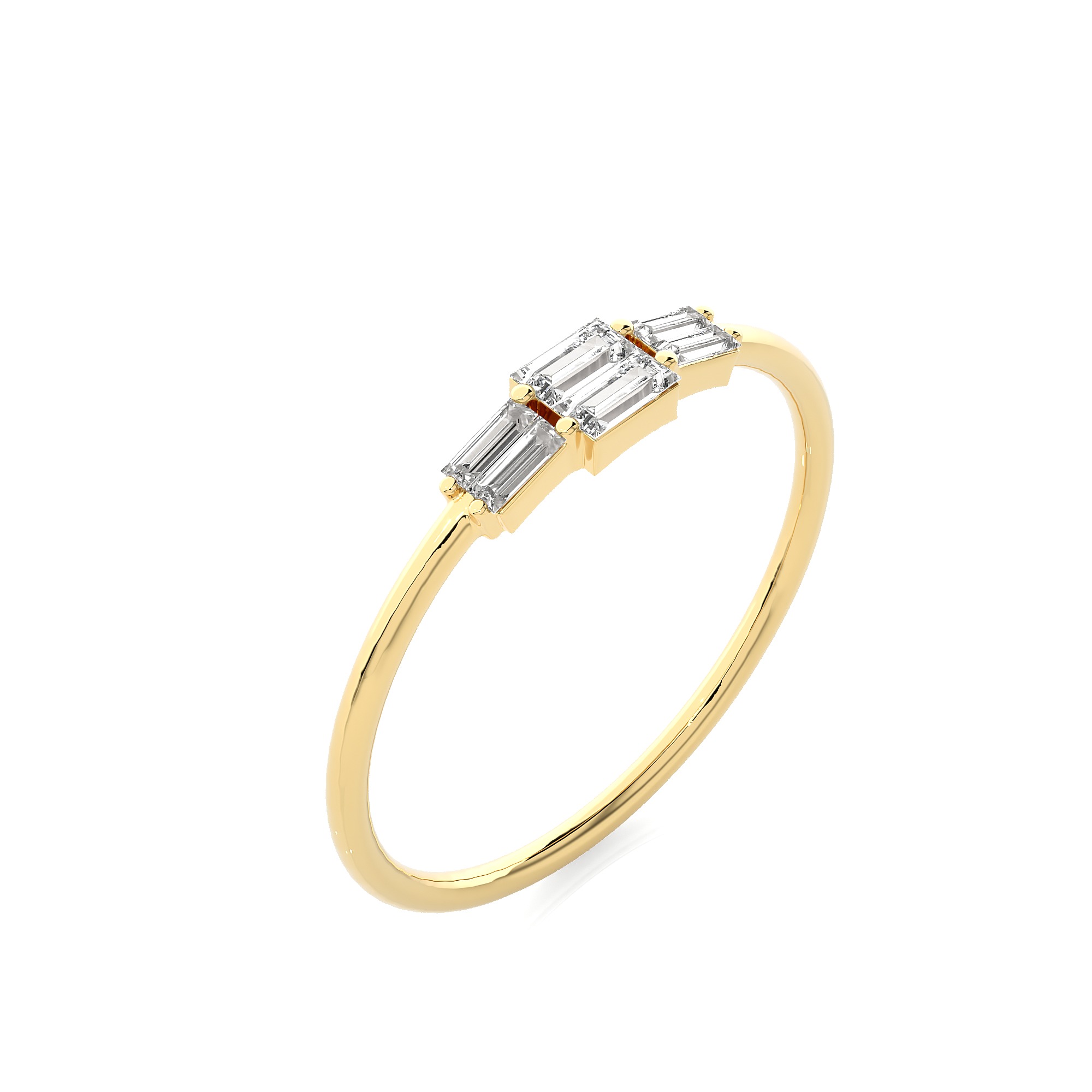 Light Minimalist Diamond Ring 3D print model_12