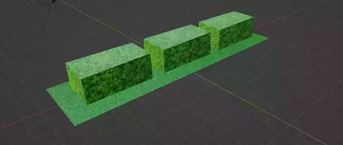 Cartoon garden grass bushes - Strips