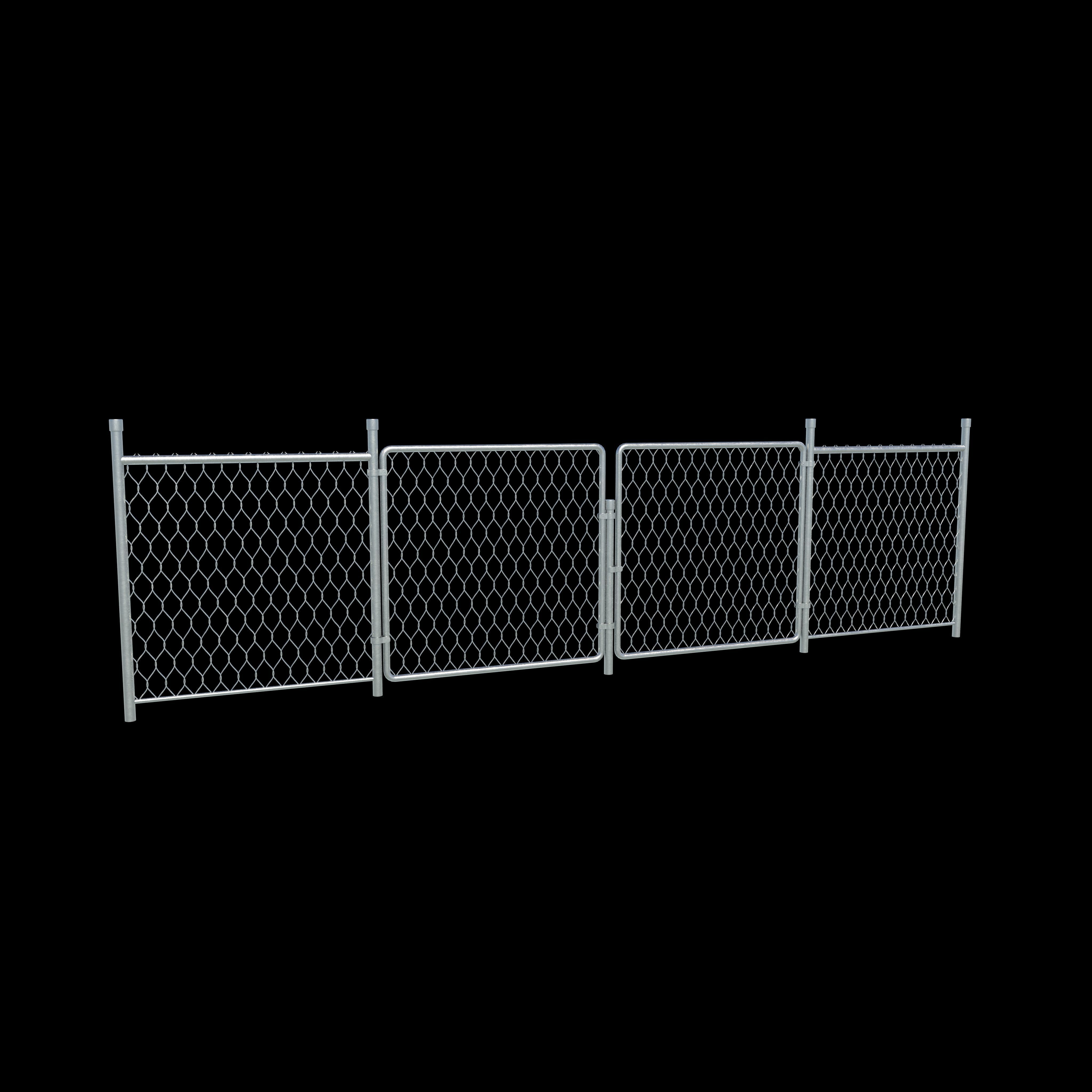 Chain Link Fence 3D model_8