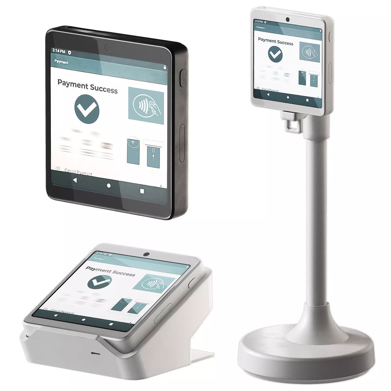 POS terminal cashless payment 3D model_0