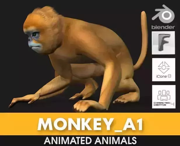 Monkey-A1 3D model