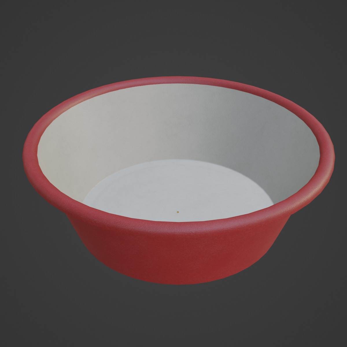 Plastic Wash Basin D 03 Low-poly 3D model_6