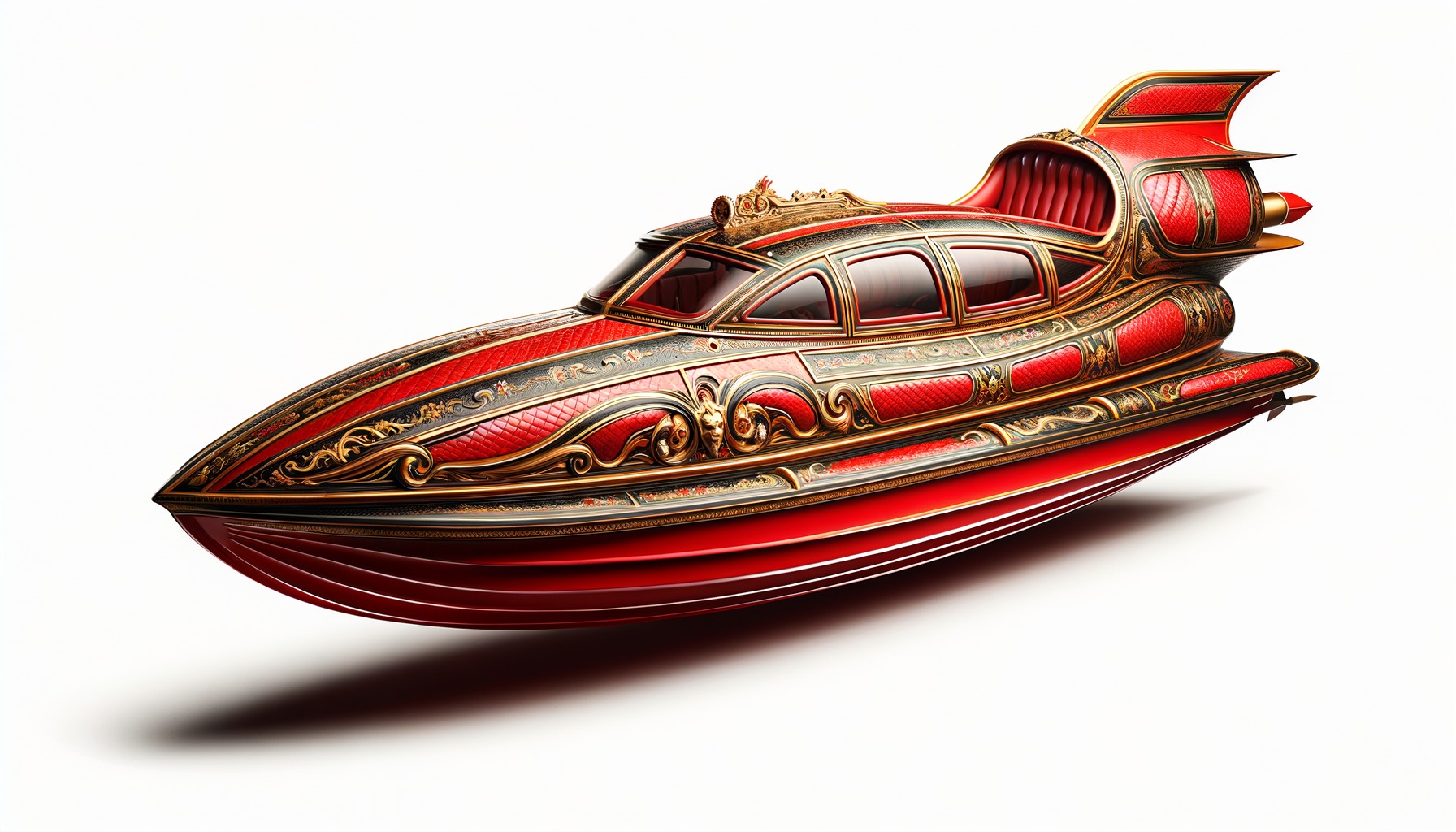 Historical Airboats Watercraft 3D model_6