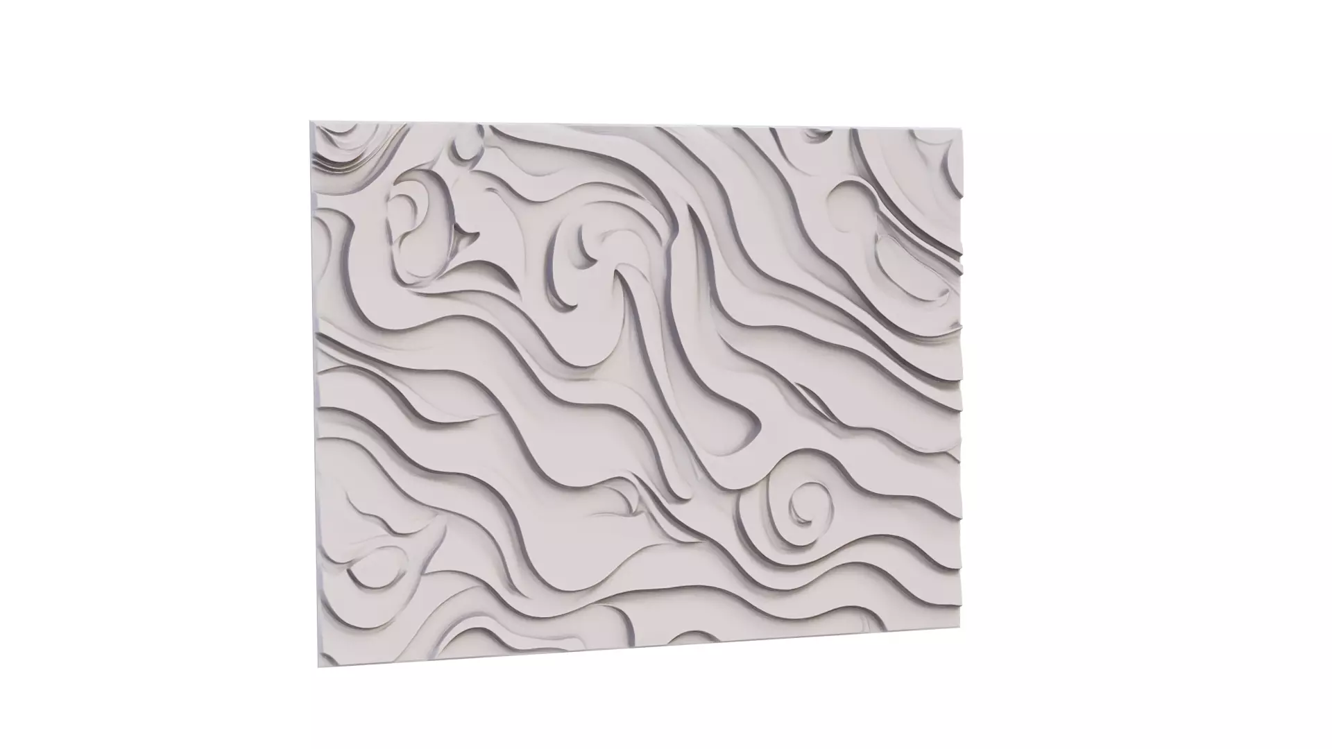 decor set wall panel wall relief mural CNC 47 3D model_0