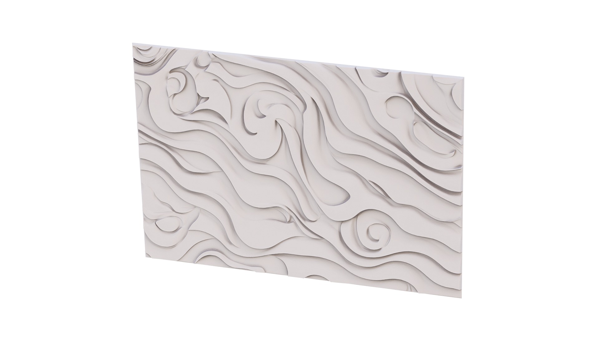 decor set wall panel wall relief mural CNC 47 3D model_4
