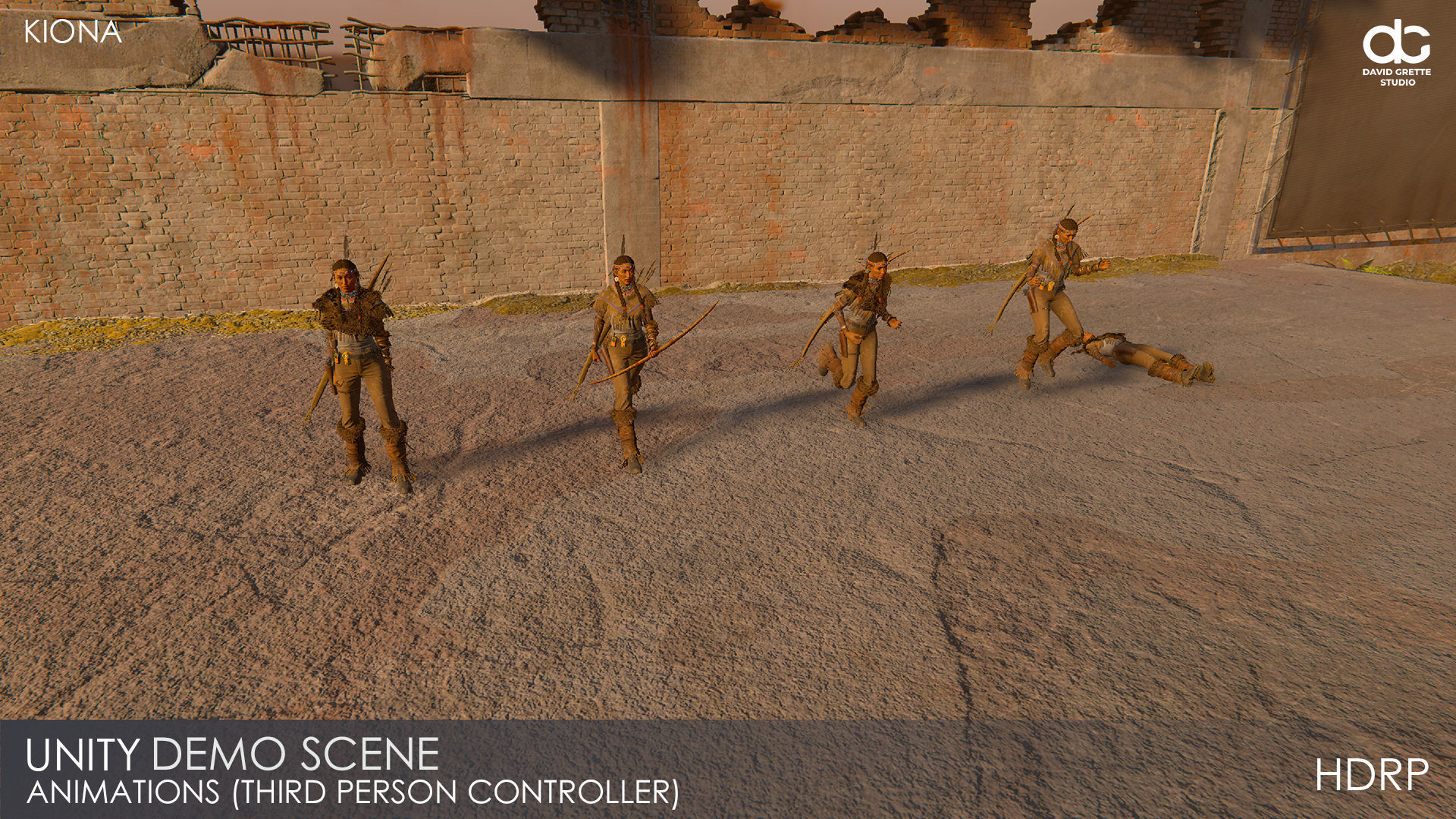 Adventure Character Kiona from Pack 2 Low-poly 3D model_27