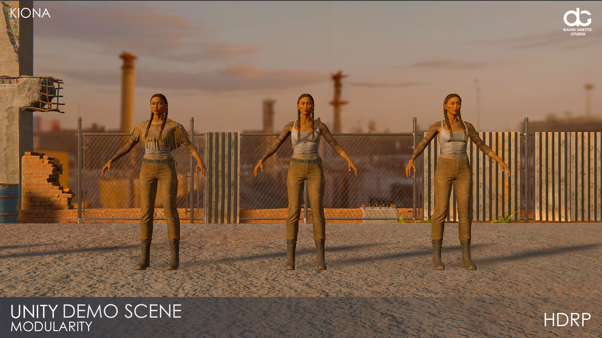 Adventure Character Kiona from Pack 2 Low-poly 3D model_28