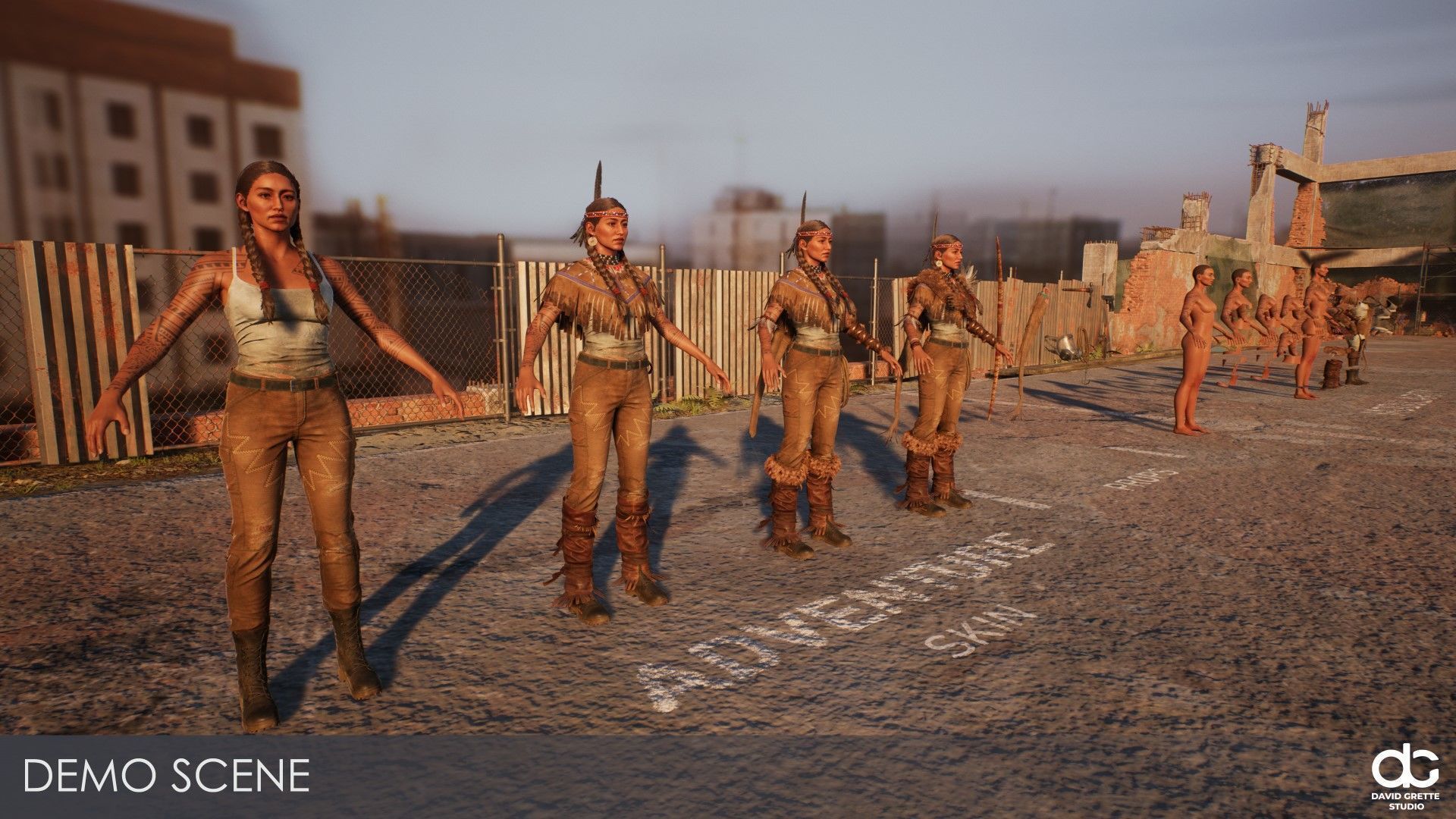 Adventure Character Kiona from Pack 2 Low-poly 3D model_22