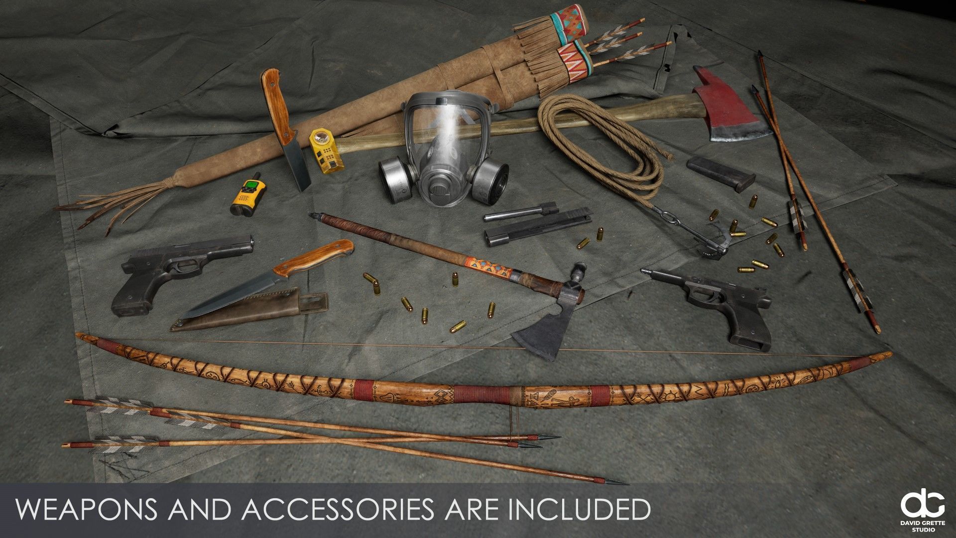 Adventure Character Kiona from Pack 2 Low-poly 3D model_7