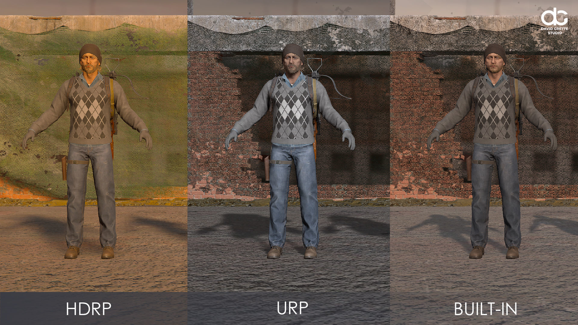 Adventure Character Kiona from Pack 2 Low-poly 3D model_36