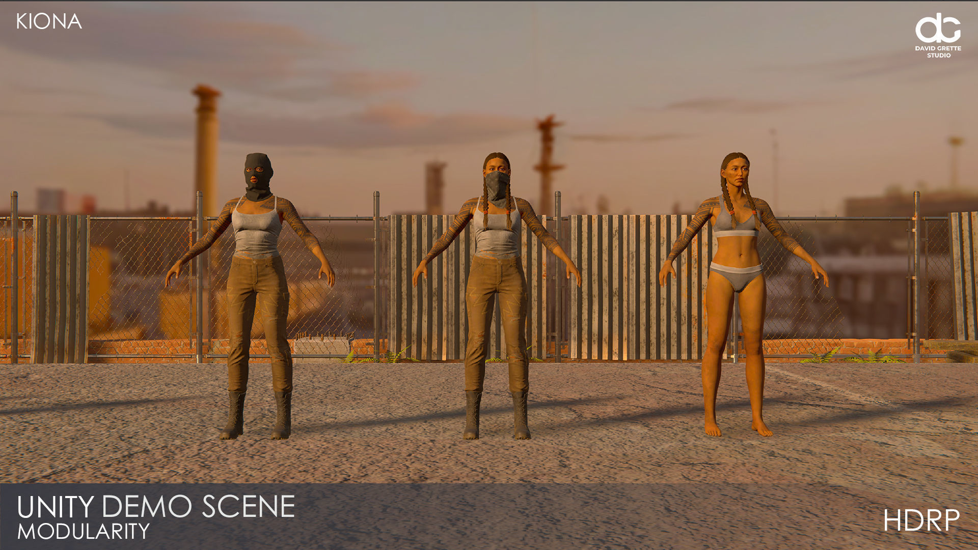 Adventure Character Kiona from Pack 2 Low-poly 3D model_29