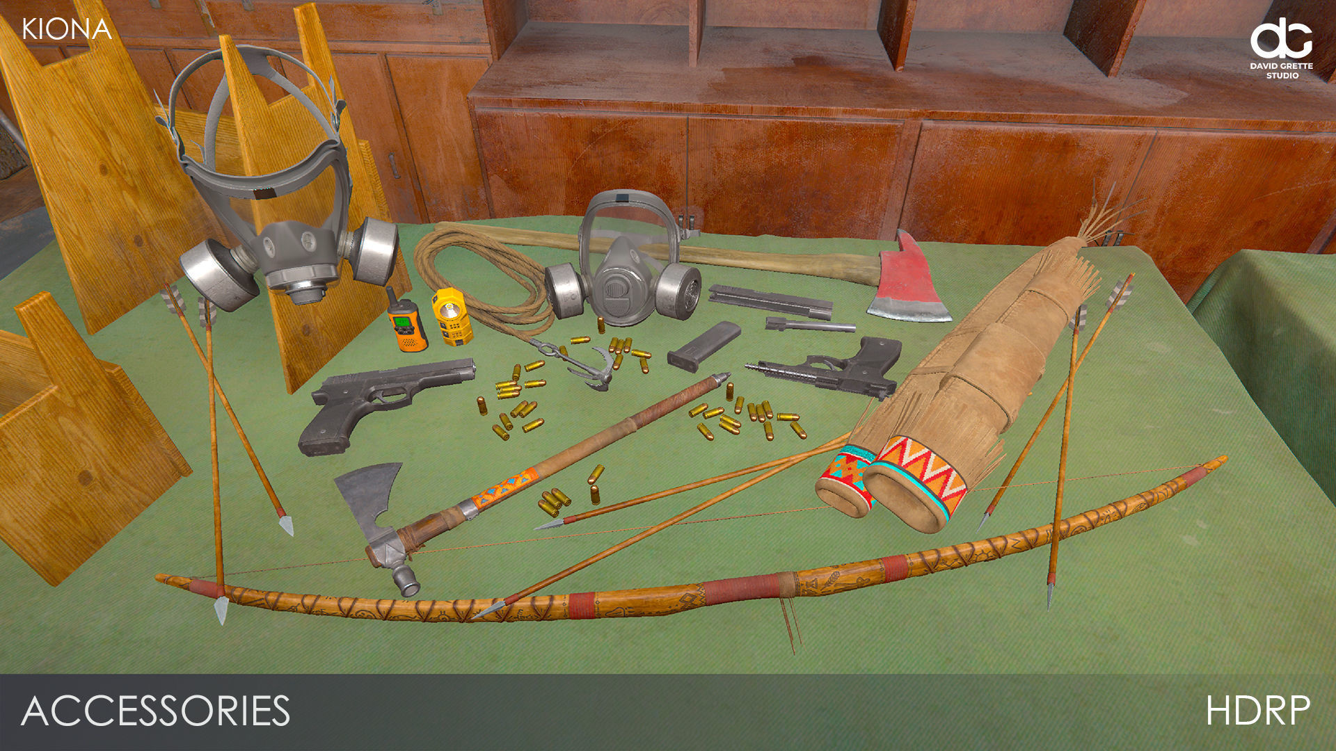 Adventure Character Kiona from Pack 2 Low-poly 3D model_33