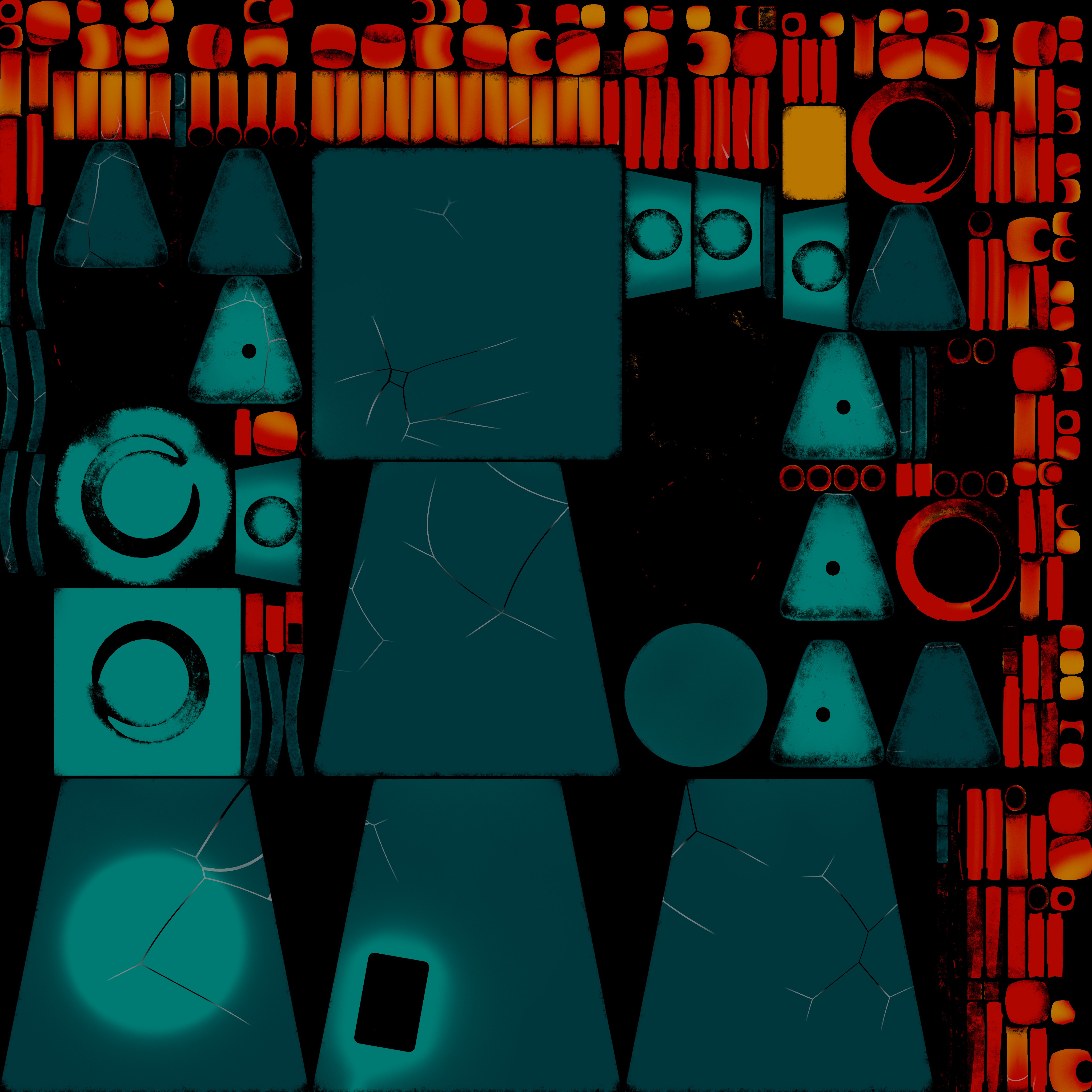 Low robot Low-poly 3D model_22