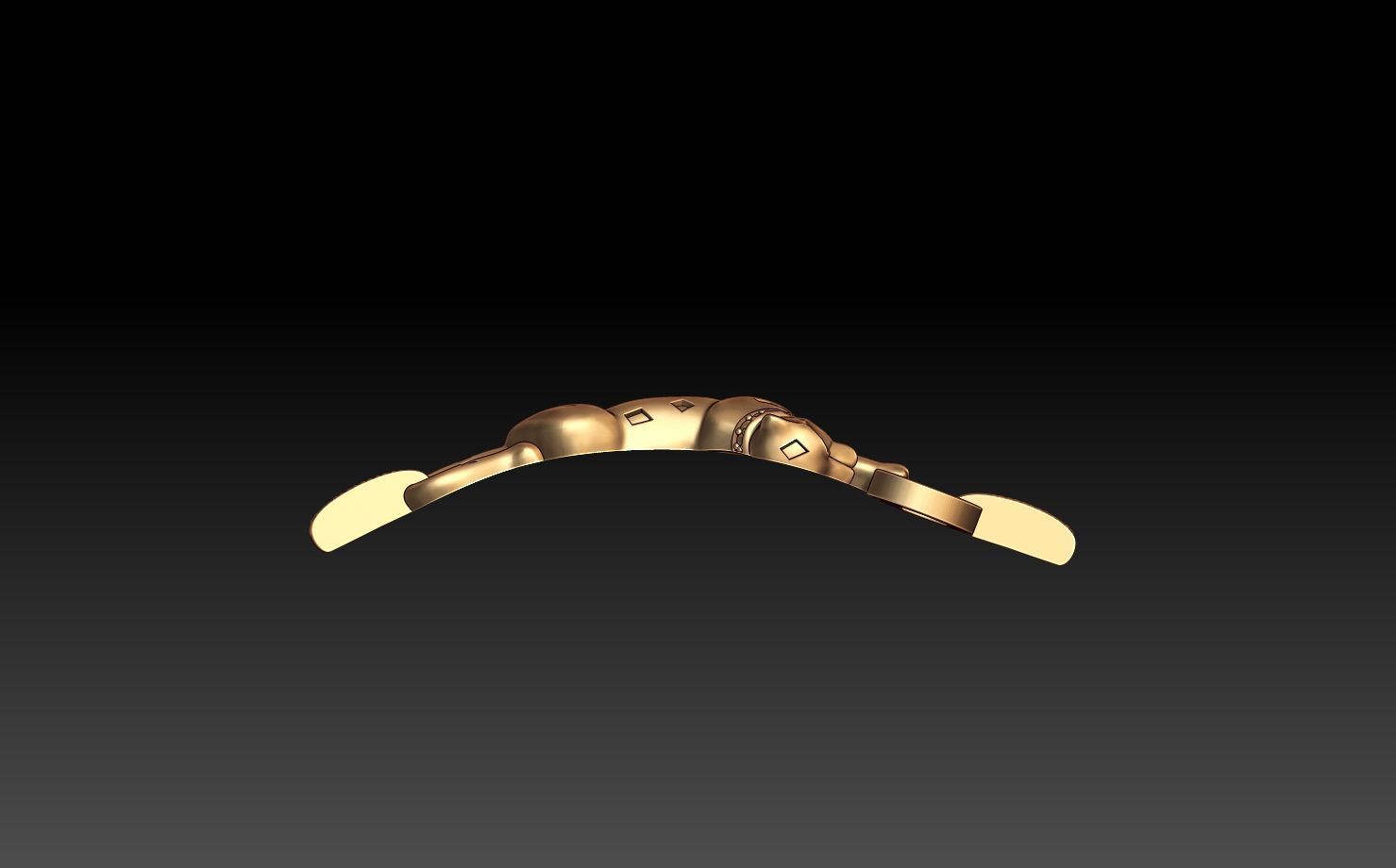PANTHER BRACELET 3D print model_7