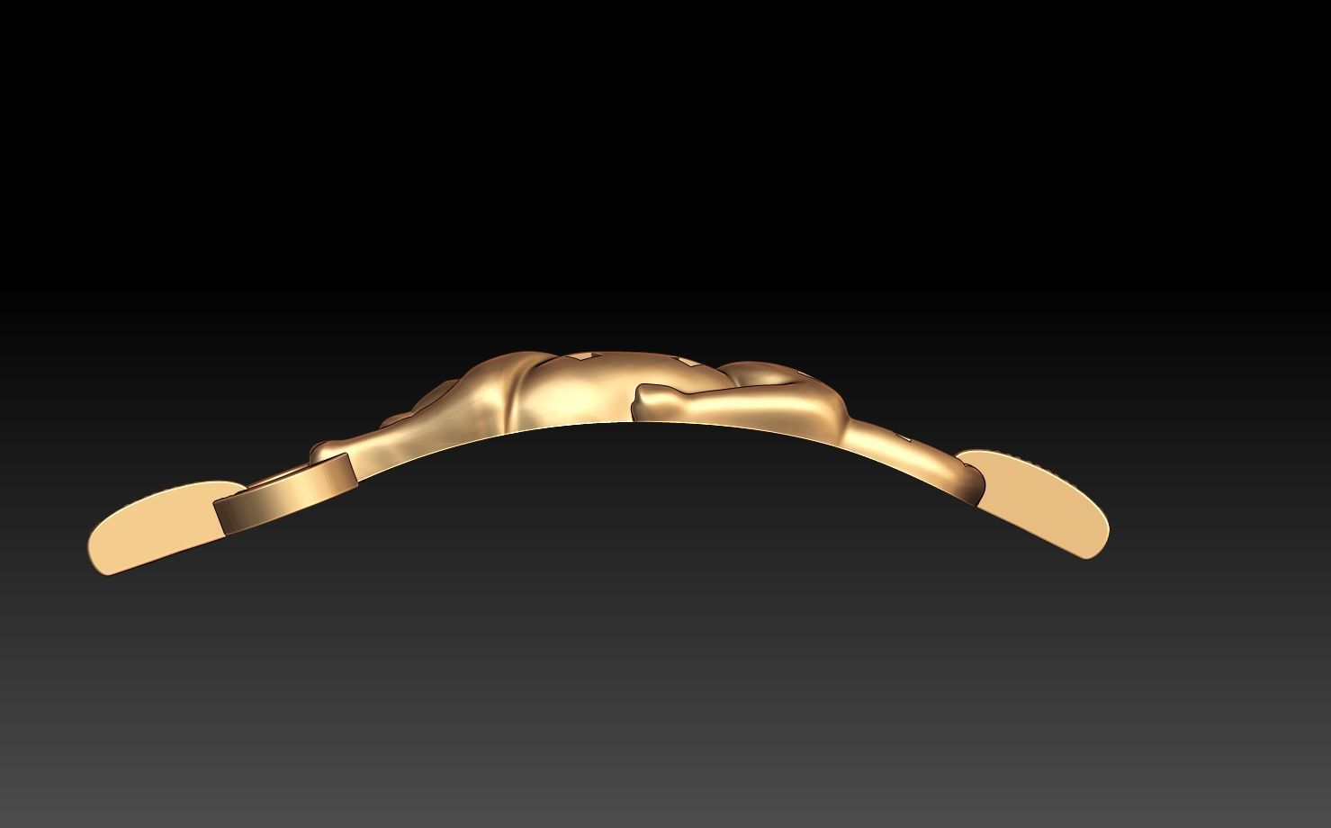 PANTHER BRACELET 3D print model_6