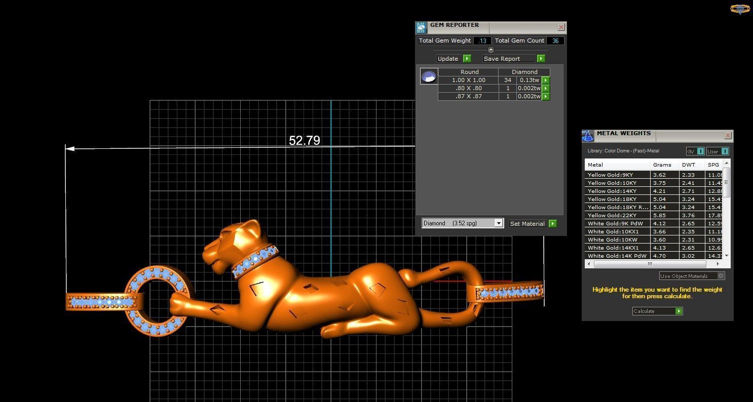 PANTHER BRACELET 3D print model_2