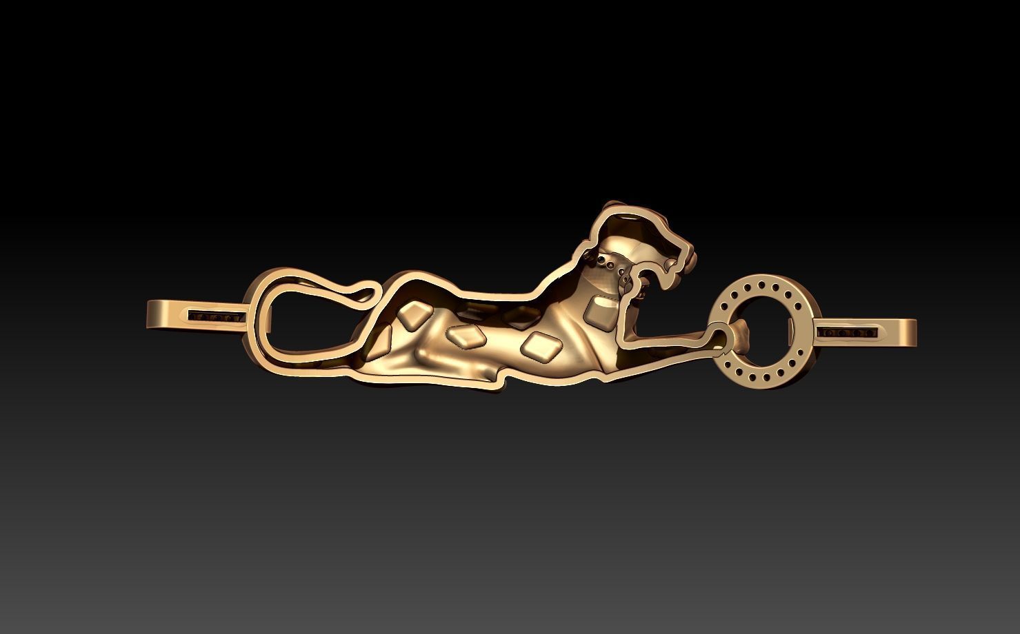 PANTHER BRACELET 3D print model_9