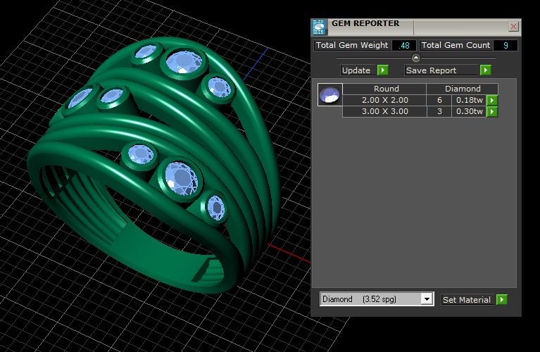 Gorgeous Cell Ring  3D print model_7