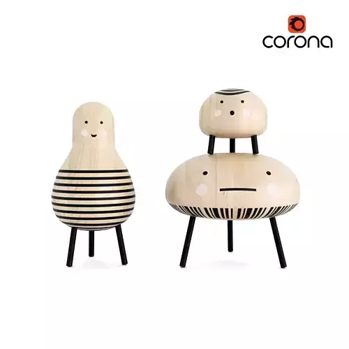 IKEA DVARGTALL 置物 SET of 3 - Ikea DVÄRGTALL DVARGTALL Decorative Figures