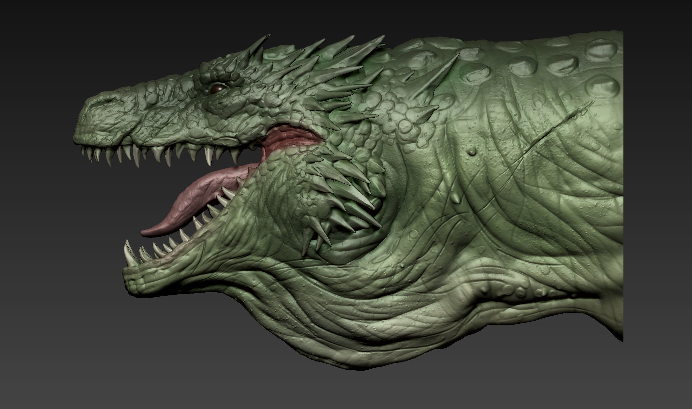 Vhagar bust 3D print model_3