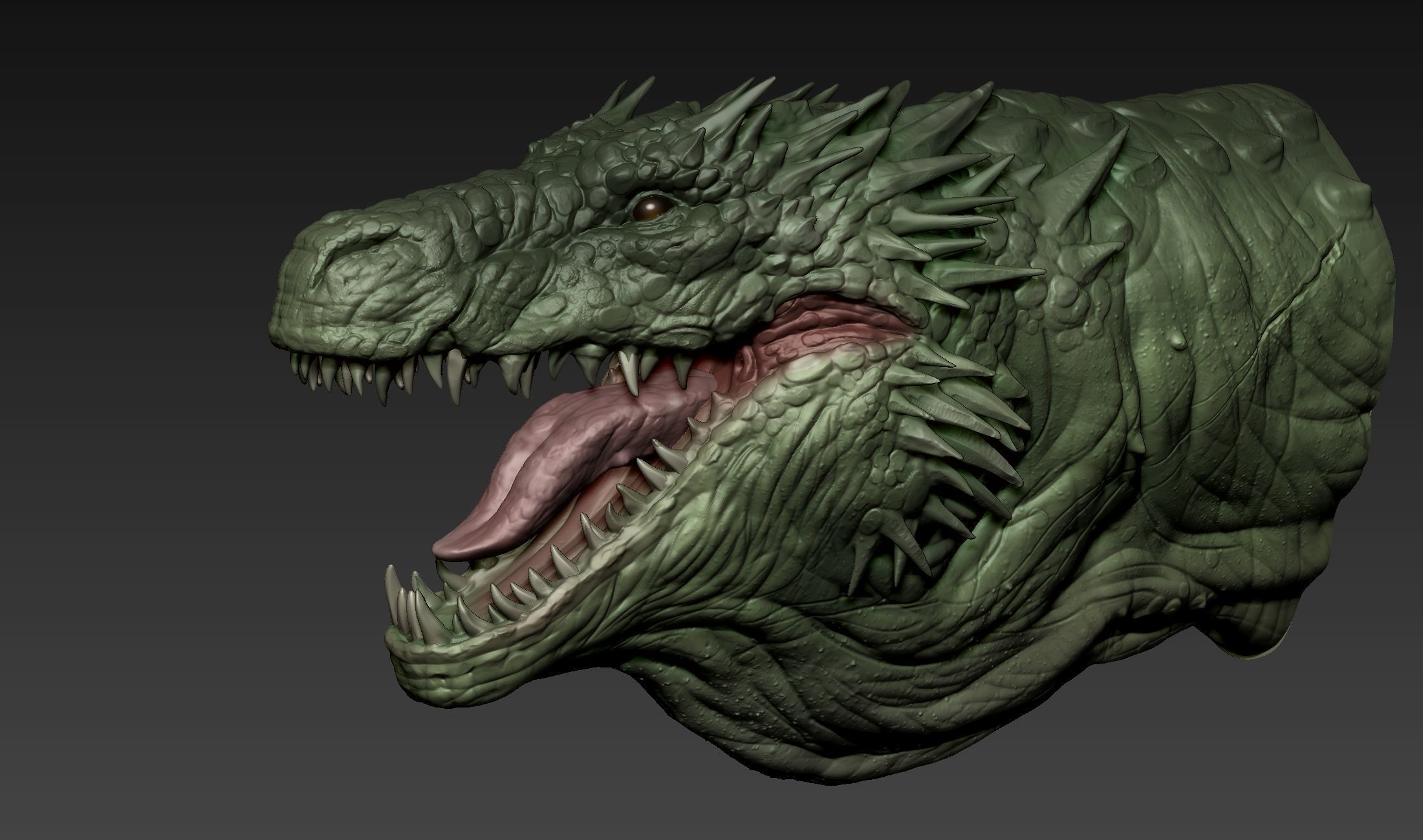 Vhagar bust 3D print model_5