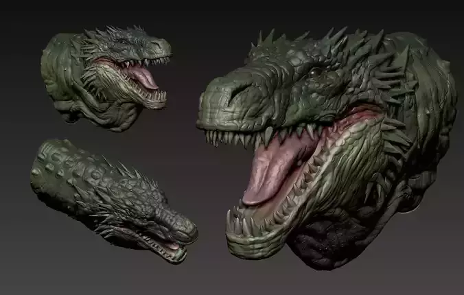 Vhagar bust 3D print model