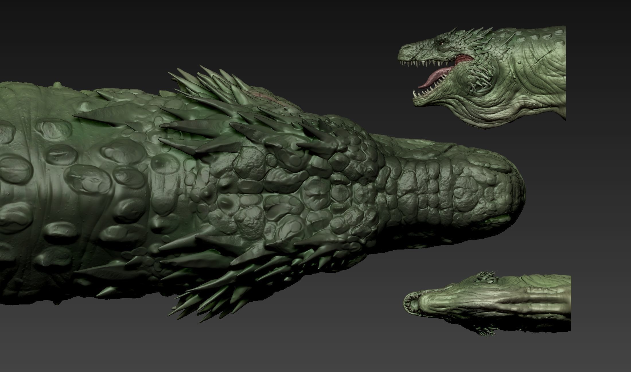 Vhagar bust 3D print model_2