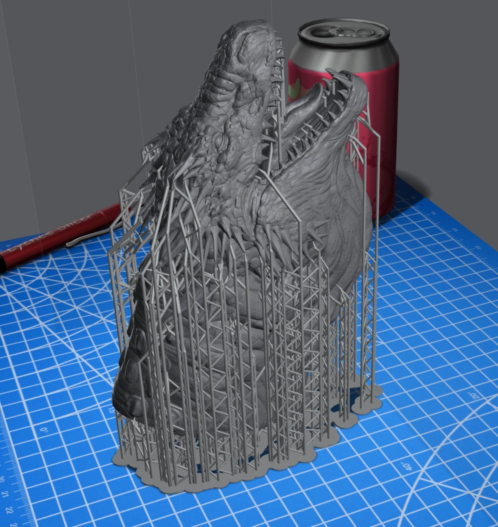 Vhagar bust 3D print model_8