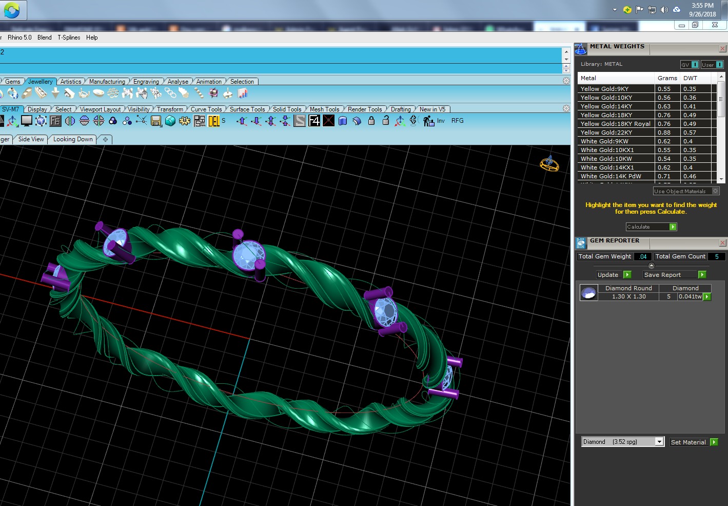Light Minimalist Diamond Ring 3D print model_5