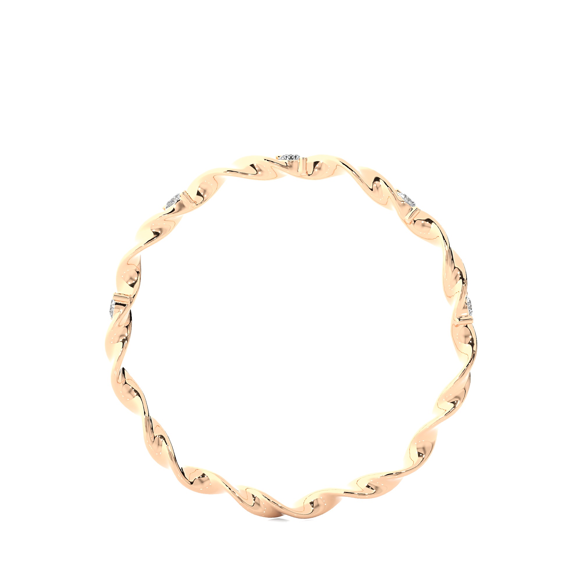 Light Minimalist Diamond Ring 3D print model_10