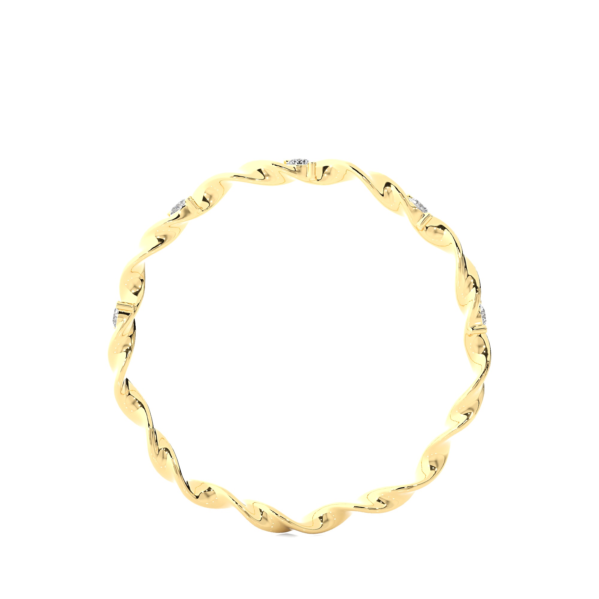 Light Minimalist Diamond Ring 3D print model_12