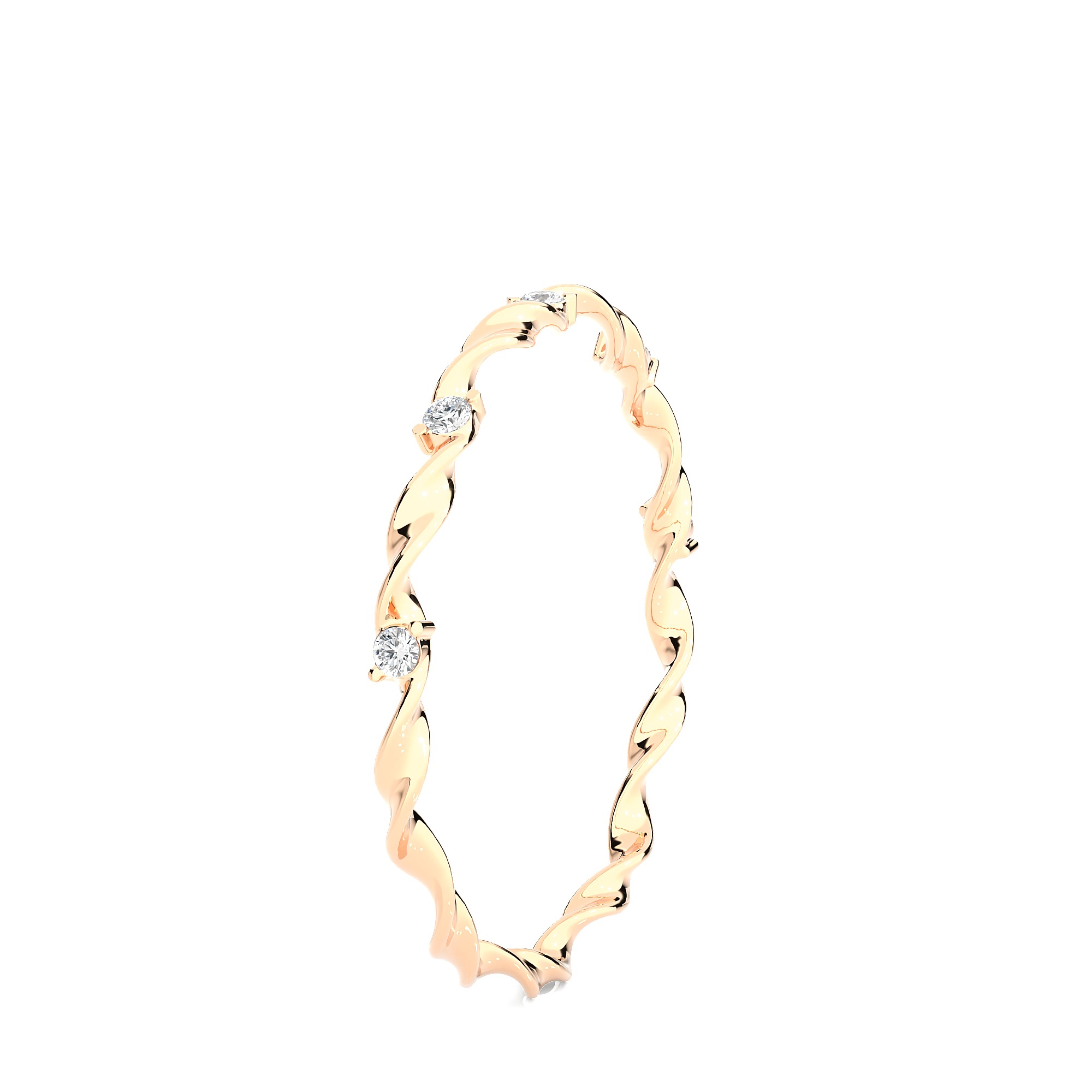 Light Minimalist Diamond Ring 3D print model_7