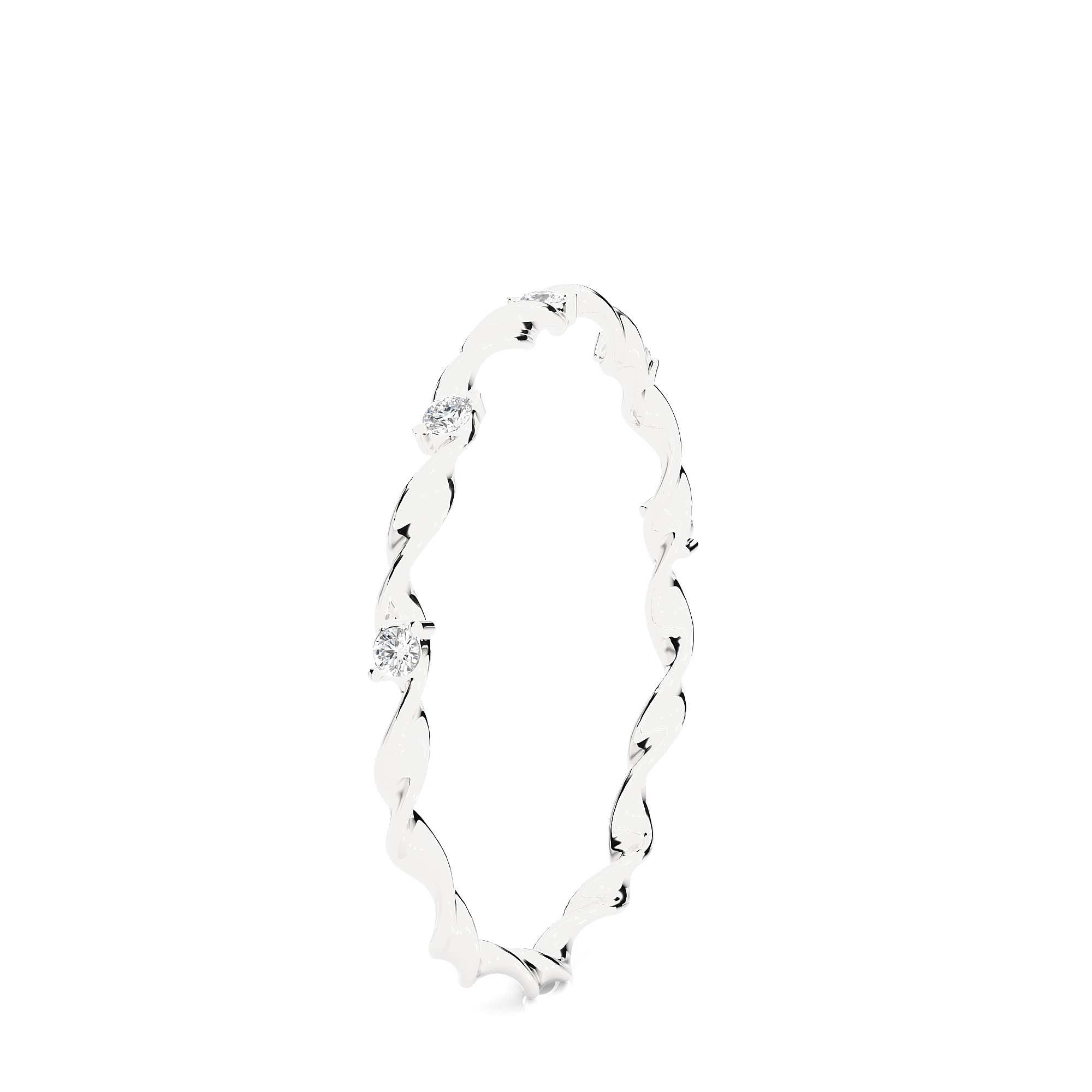 Light Minimalist Diamond Ring 3D print model_8