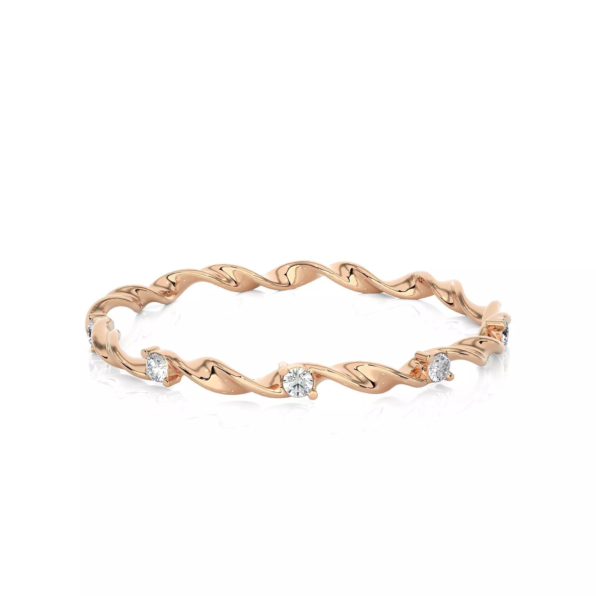 Light Minimalist Diamond Ring 3D print model_0