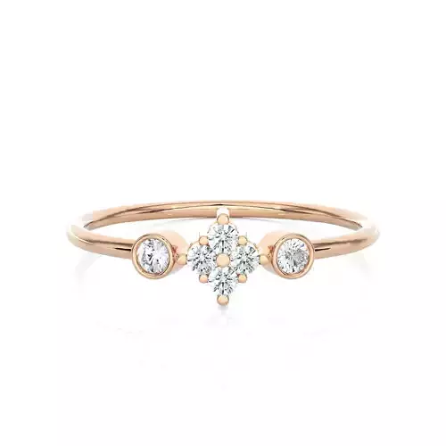 Light Minimalist Diamond Ring