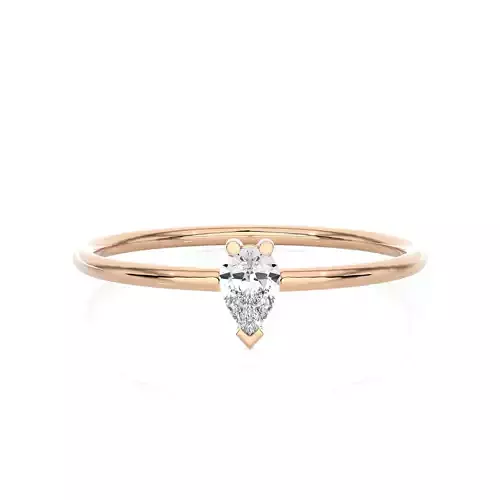 Light Minimalist Diamond Ring