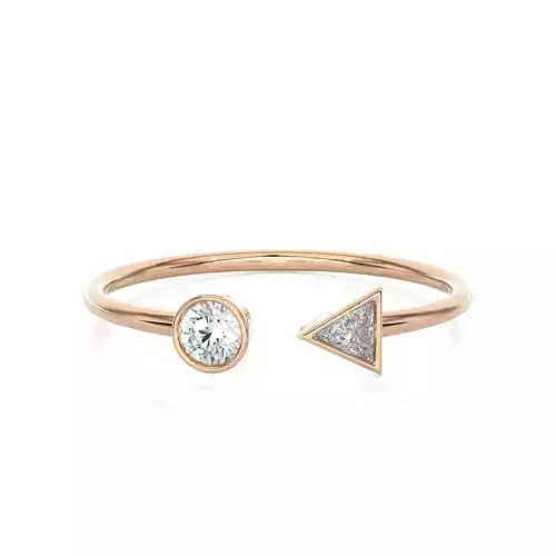 Light Minimalist Diamond Ring