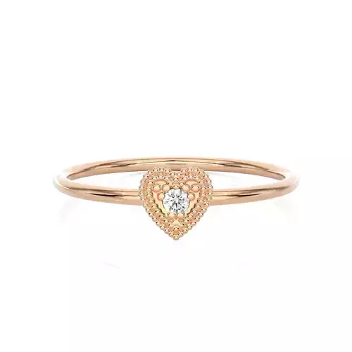 Light Minimalist Diamond Ring