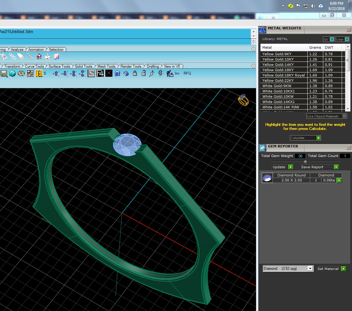Light Minimalist Diamond Ring 3D print model_4