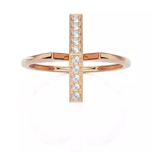 Light Minimalist Diamond Ring